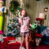 Kids Pink Rainbow Candy Canes Tee