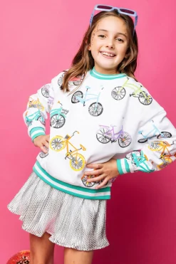 Kids Silver Python Skort