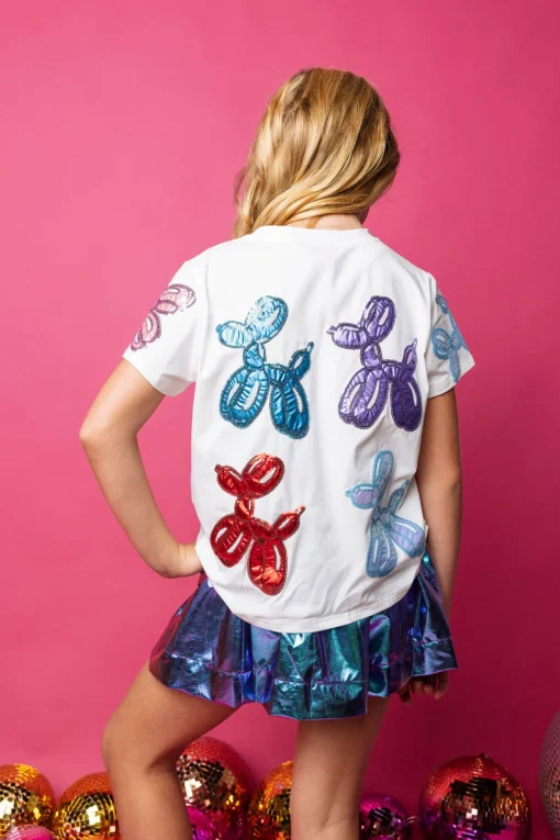 Kids White Balloon Dog Tee
