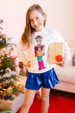 Kids White Nutcracker Sweatshirt