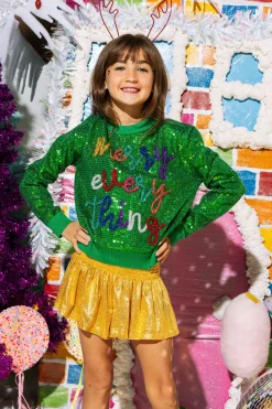 Kids Yellow Gold Swing Shorts