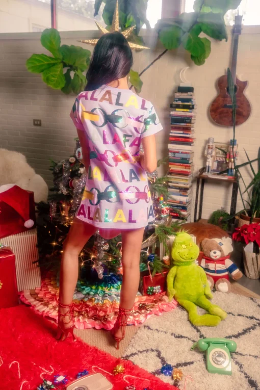 Lavender Falala With Garland Tee Dress