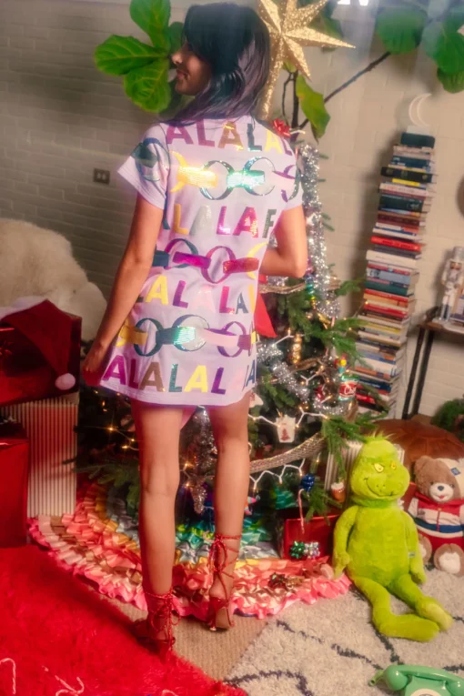 Lavender Falala With Garland Tee Dress