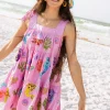 Lavender Mermaid & Sea Tie Dress