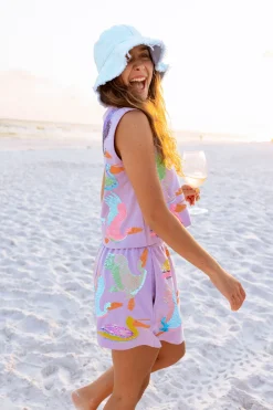 Lavender Multi Bird Skirt