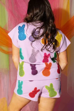 Lavender Multi Peeps Top