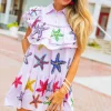 Lavender Ruffle Starfish Dress