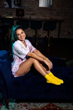 Lavender Spider Web Pajama Shorts