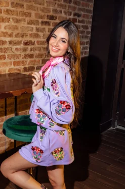 Lavender Sugar Skull Skirt