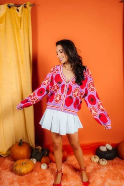 Lavender Tomato Cardigan