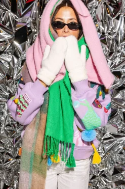 Lavender Winter Snow Gear Cardigan