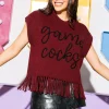 Licensed- Gamecocks Fringe Sweater Vest