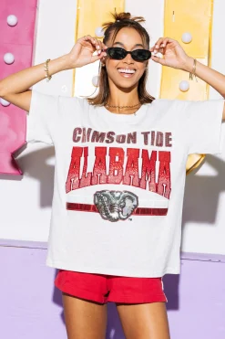 Licensed Grey 'Crimson Tide Alabama' Vintage Tee