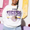 Licensed Grey 'LSU Tigers' Vintage Sweatshirt