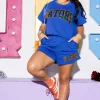 Licensed Royal Sequin 'Gators' Word Shorts