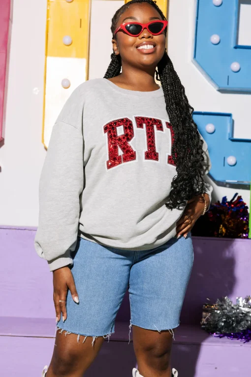 Licensed- RTR Jeweled Letter Sweatshirt