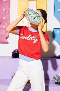 Licensed- "Toddy" Glitter Script Sweater