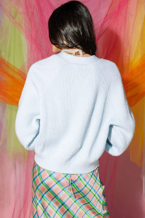 Light Blue Bunny Cardigan