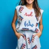 Light Blue Scattered Beer Sweater Skirt