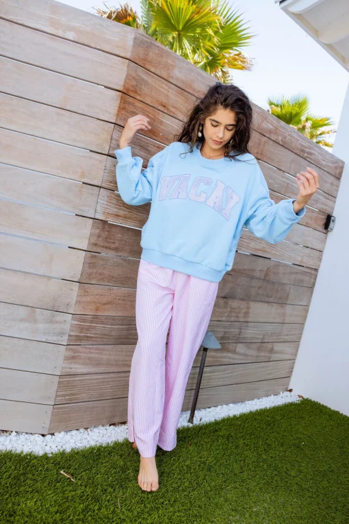 Light Blue 'Vacay' Sweatshirt