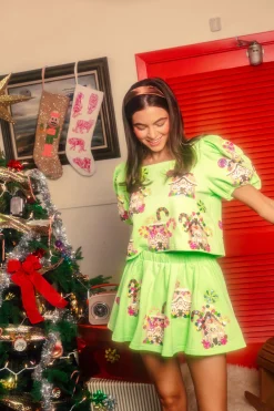 Light Green Gingerbread Houses Top