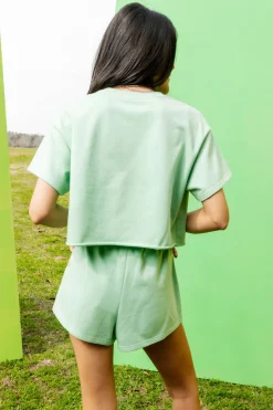 Light Green 'Lucky' Short