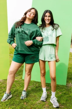 Light Green 'Lucky' Short Sleeve Top