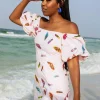 Light Pink Umbrella Poof Sleeve Dress
