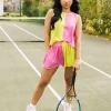 Lime & Bubblegum Active Rhinestone Tank