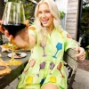 Lime Green Wine Romper