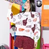 Maroon & White Cheers Queen Icon Sweatshirt