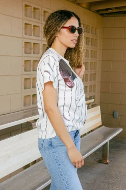 Maroon Batter Up Tee