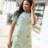 Mint Statue of Liberty Icon Tee Dress