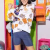 Navy & Orange Cheers Queen Icon Sweatshirt