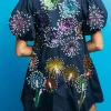 Navy Baby You're a Firework Back Dress