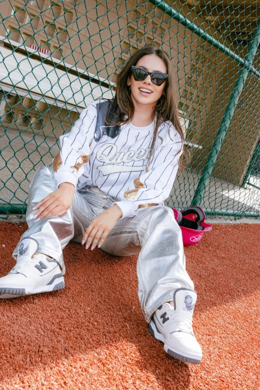 Navy Batter Up Queen Sweatshirt
