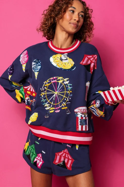 Navy Fair Fun Shorts