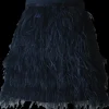 Navy Feather Skirt