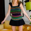 Neon Jewel Skirt
