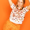 Orange Feather Skirt