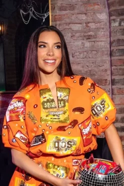 Orange Queen of Candy Bubble Top