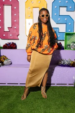 Orange Scattered Tiger Sweatshirt