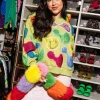 Pale Green Groovy Smiley Sweatshirt