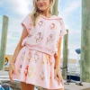 Peach Pearl Anchor Skort
