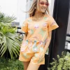 Peach Under The Sea Icon Short