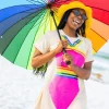 Pink & Rainbow 1 Piece Coverup
