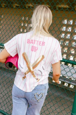 Pink Batter Up Tee