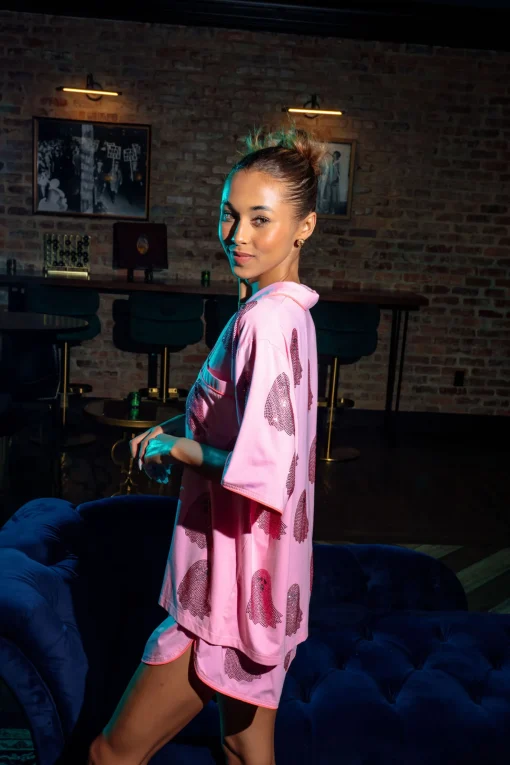 Pink Ghost Pajama Shorts