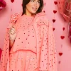 Pink Heart Jewel Short