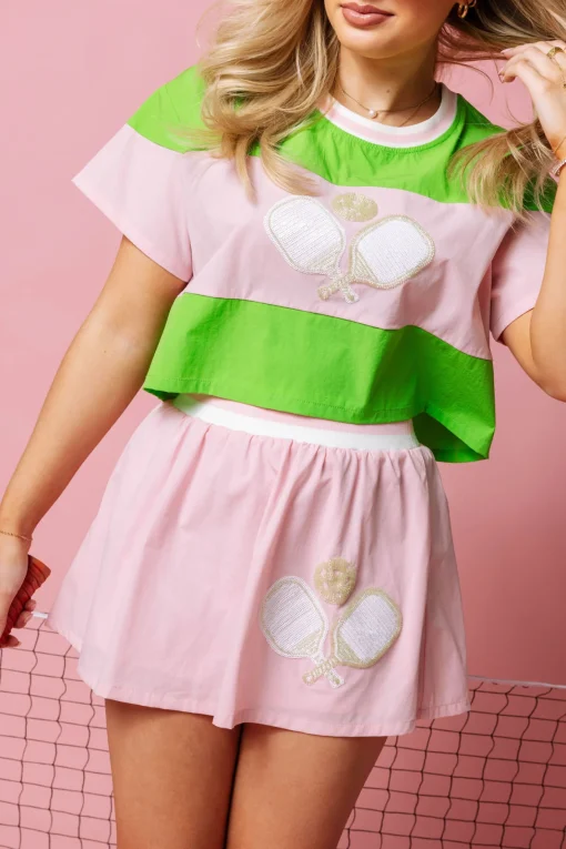 Pink Pickle Ball Active Skort